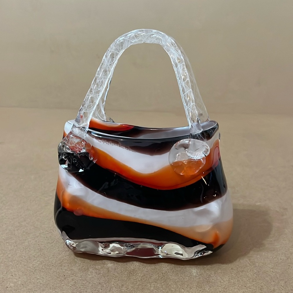 Glass Handbag Vase
